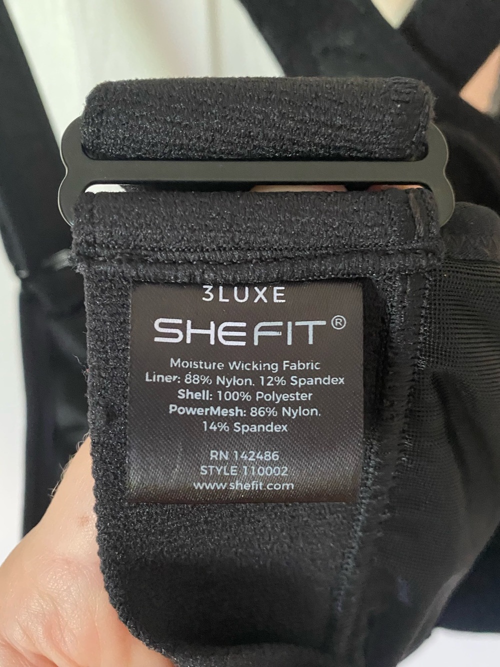 SHEFIT Black High-Support Front-Zip Sports Bra 3Luxe - Picture 4 of 6